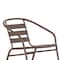 Flash Furniture Lila Bronze Metal Restaurant Stack Chair with Metal Slats TLH-017C-BZ-GG - alternate 4